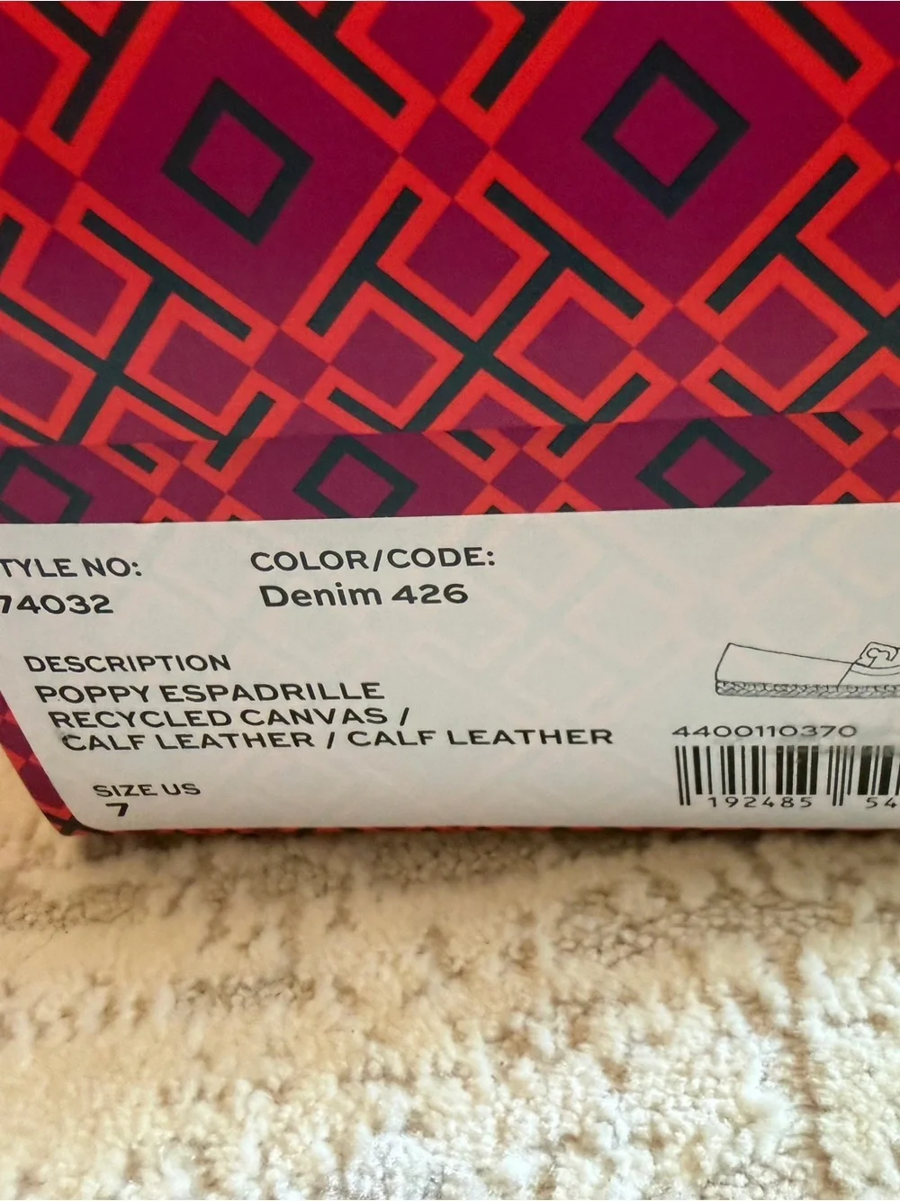 Tory Burch Denim Poppy Espadrille